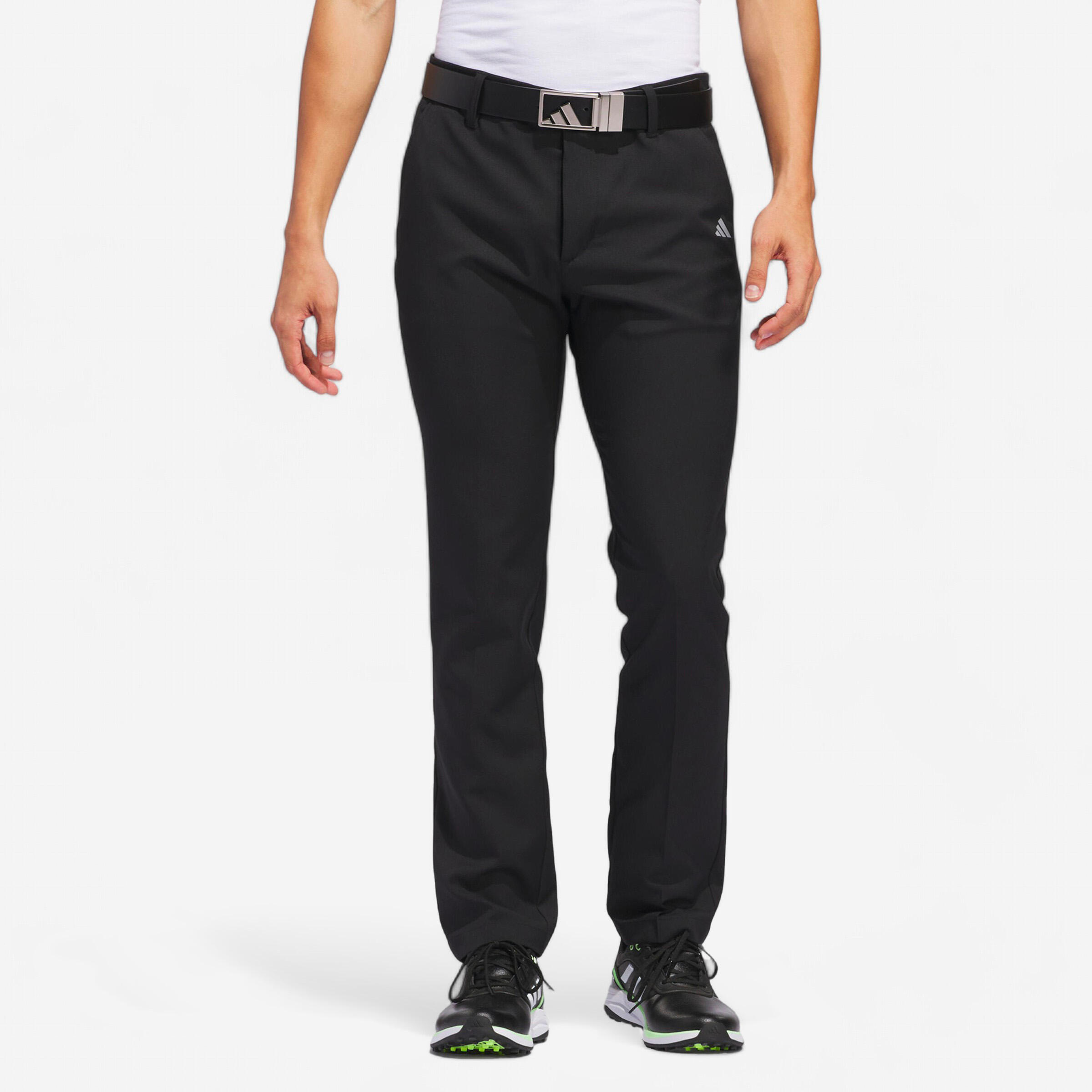 Men s golf trousers Adidas black Decathlon